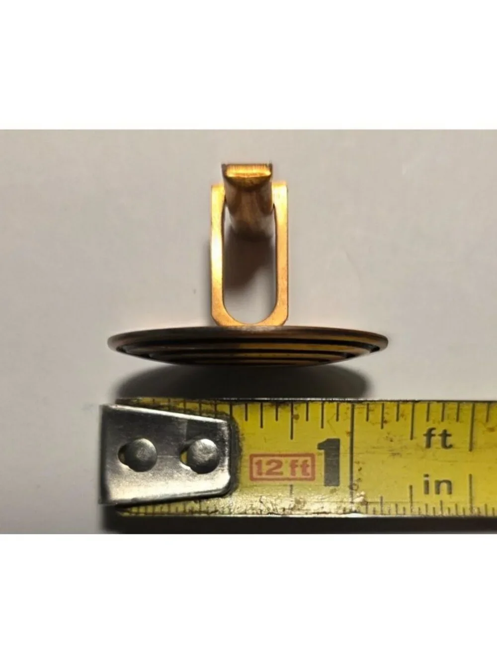 Copper Cufflinks tie clip bar set Black Oval western modern geometric men